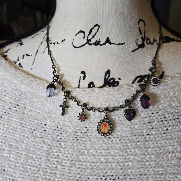 Charming Multi-Color Pendant Necklace - Picture 5 of 6